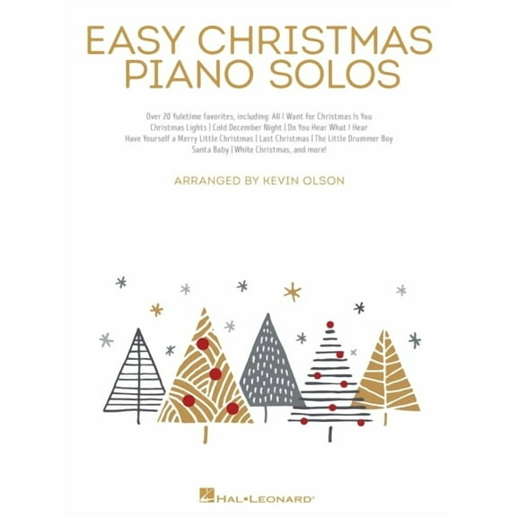 Easy Christmas Piano Solos (Paperback)