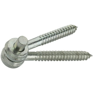Hardware Essentials 851912 Zinc-Plated Gate Screw Hook, 1/2 x 4 Inch,  Silver, Pack of 1