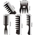 thumbnail image 2 of Professional Styling Comb, 5 Pcs Retro Wide Teeth Texture Comb Hairdressing Comb -tz, 2 of 5