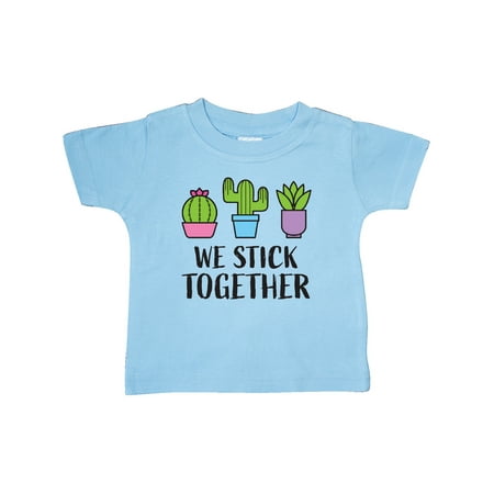 

Inktastic We Stick Together with Cacti and Succulent Gift Baby Boy or Baby Girl T-Shirt