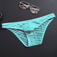 thumbnail image 1 of Calzoncillos transparentes de seda de hielo para hombre, ropa interior fina de cintura baja de malla, sexy, transpirable, de verano, pantalones de moda para jóvenes, 1 of 6