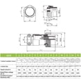 thumbnail image 3 of 5Sets GX12 GX16 GX20 2 3 4 5 6 7 8 9 10 12 14 15 Pin Docking Aviation Plug Socket Waterproof Circular Connector, 3 of 7