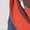 Orange, variant on Pink Women's Long Sleeve T-shirt, Women'S Oversized Striped Sweatshirt Long Sleeve Rugby Collared Pullover Tops Loose Fit Shirt,Women's Long sleeve T-shirt L