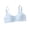 Blue, variant on Teen Girls Spaghetti Straps Bras Adjustable Strap Bralettes Stretch Elastic Training Floral Print Cami Seamless Underwear Bra Beginner Bras for Girls White 15-16Y