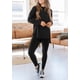 thumbnail image 3 of Conjunto de 2 Piezas PRETTYGARDEN Top Negro de Manga Larga y Leggings XXL, 3 of 8