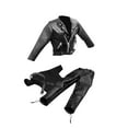 thumbnail image 2 of Traje de chaqueta de cuero PU CUTICAT 1/6 para muñeca de 12 pulgadas, 2 of 8