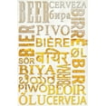 thumbnail image 3 of Beer Typography, Beer in Different Languages (100% Cotton Tea Towel, Decorative Hand Towel, Kitchen and Home), 3 of 3