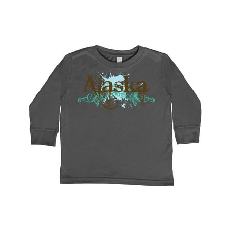 

Inktastic Alaska Grunge Gift Toddler Boy or Toddler Girl Long Sleeve T-Shirt