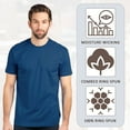 thumbnail image 5 of Next Level Men’s 100% Cotton T-Shirts Solid Color Bulk Wholesale Packs Tees for Printing or Everyday Wear (Bright +Dark Color 4 Pack, 4XL), 5 of 7