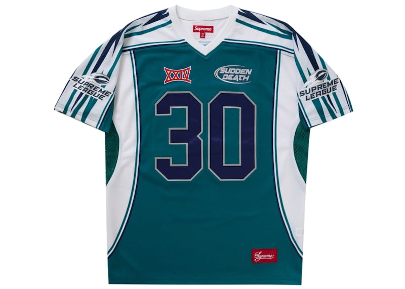 Supreme Men's Sudden Death Football Jersey White, from StockX