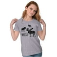 thumbnail image 4 of Funny Meese Moose Animal Humor Womens Slim Fit Graphic Tee Brisco Brands S, 4 of 6