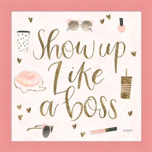 Great Art Now Boss Ladies VII Pink by Jenaya Jackson, Framed Wall Art, 14W x 14H
