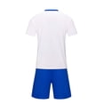 thumbnail image 6 of ITSAME Boys Soccer Uniform Set 3-Piece T-Shirt&Shorts with Knee-High Socks Football Training Outfits White Size 6, 6 of 7