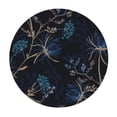 thumbnail image 3 of YFYANG Round Fitted Table Cloth, Waterproof Vintage Abstract Floral Pattern Polyester Table Cover, Indoor Outdoor Decorative Tablecloths with Elastic Edge, 3 of 7
