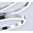thumbnail image 6 of Design Living 3-Light Chrome LED Dimmable Chandelier With Three Halo Rings, 6 of 6