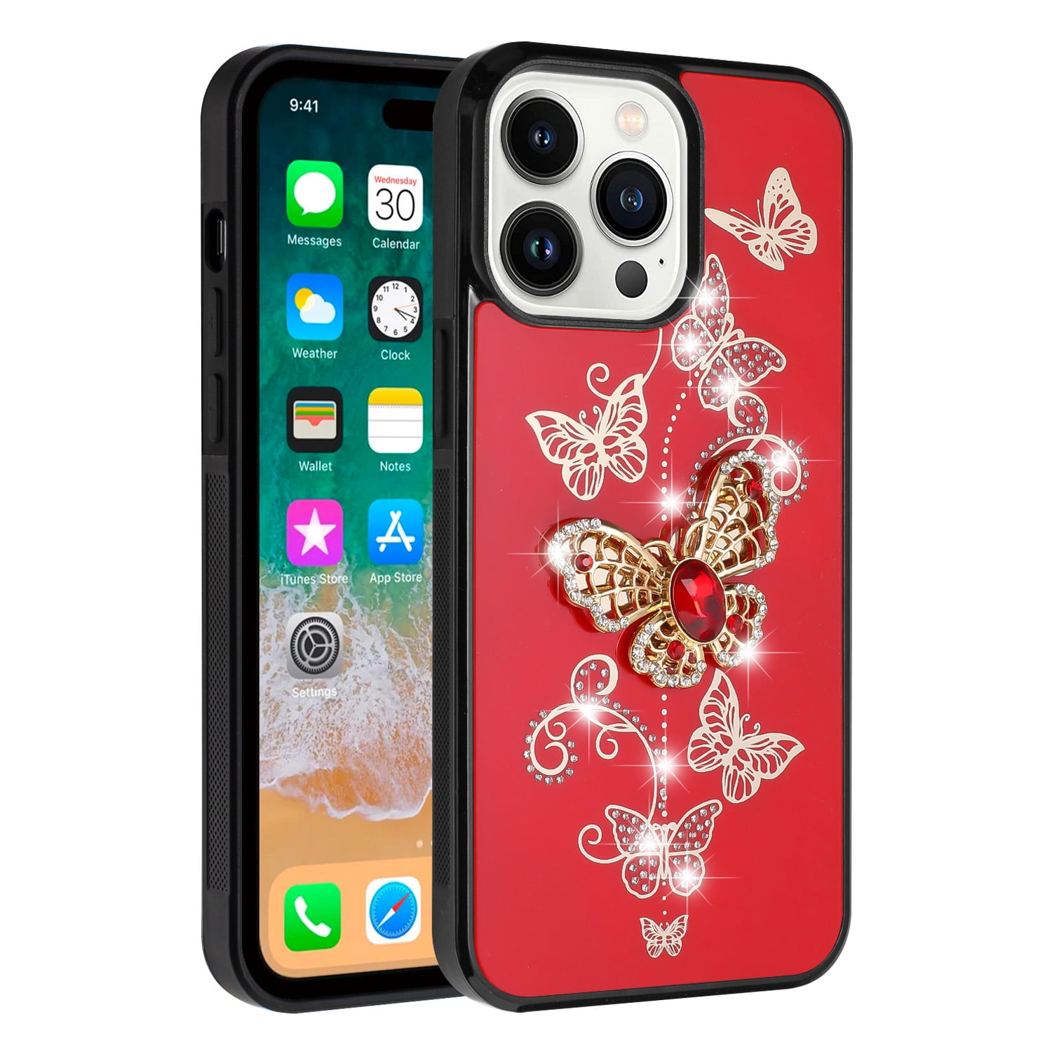 iPhoneアクセサリー CDL Anniversary iPhonecase iPhone15Pro For iPhone 16 Pro Max 15 14 13 12 Max Bling Sparkle Diamond