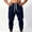 New-Navy, variant on PNTUTB Men's Cuffed Joggers Elastic Waist Drawstring Trousers Solid Color Loose Casual Comfort Workout Sporty Pants with Pockets