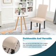 thumbnail image 4 of Funda elástica para silla de 4 piezas, funda universal lavable para comedor, funda para silla fácil de limpiar para decoración de comedor de hotel, restaurante, 4 of 5