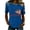 Blue, variant on Women's USA 250th Anniversary T-Shirt, Patriotic Infinity American Flag Graphic Top, 1776-2026 Independence Day Round Neck Tee, 250 Years Celebration Shirt