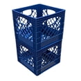 thumbnail image 1 of Juggernaut Storage Lot de 2 Caisses pour Rangement de Bureau et Organisation de Classe, Bleu, 1 of 6