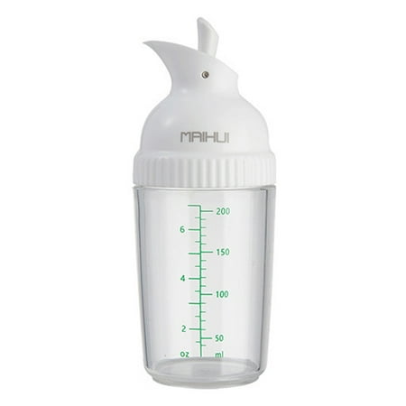 

Papaba Condiment Bottle 200ml Condiment Bottle Transparent Leak-proof Dust-proof Salad Oil Sauce Jam Shaker Kitchen Bottle for Restaurant