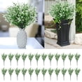 thumbnail image 2 of Flores artificiales de lavanda (24 manojos), blancas, resistentes a los rayos UV, no destiñen, decoración de jardín/patio/interior, 2 of 7