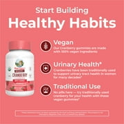 MaryRuth's Cranberry D-Mannose Gummies USDA Organic 500mg Cranberry Extract Urinary Health Vegan Adults Ages 18+, 60 Count