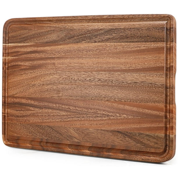 Tabla de cortar Caperci extra grande de madera de bambú de 60 x 40 cm