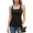 black, variant on Alove Female Summer Cami Shirts Tank Top Casual House Clothes with Built in Bras Adjustable Wide Strap Padded Camisole