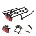 thumbnail image 2 of Metal Backseat Metal Hollow Bike Rear Rack Bike Seat Decorative Bike Backseat, 2 of 8