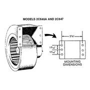 UPC 663001696230 product image for Dayton Model 2C647 Blower 134 CFM 1500 RPM 115V 60/50hz | upcitemdb.com