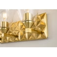 thumbnail image 4 of Lucas McKearn Alpha 3-light Metal Bath Vanity Light in Aged Brass, 4 of 4