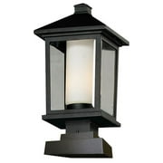 Z-Lite - Mesa - 1 Light Outdoor Square Pier Mount Lantern in Fusion Style - 9.5