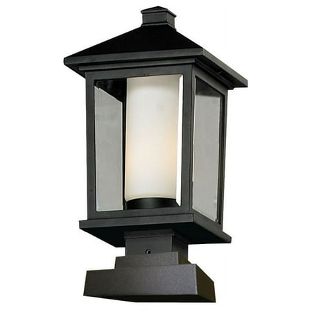 Z-Lite - Mesa - 1 Light Outdoor Square Pier Mount Lantern in Fusion Style - 9.5