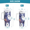thumbnail image 6 of Yayeee 30oz Stainless Steel Tumbler with Straw and Handle Double-Wall Insulated Travel Water Bottle, Blue Cute Halloween, 6 of 8