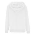 thumbnail image 4 of QUYUON Womens Oversized Hoodies and Sweatshirt 2023 Fall Fashion Casual V Neck Button up Loose Fit Long Sleeve Shirt Drawstring Lightweight Sweatshirts Pullover Tops Winter Sweater Coat White XXL, 4 of 7