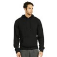 thumbnail image 2 of Men's Active Casual 100% Cotton Waffle Fabric Pullover Hoodie, Black L, 1 Pack, 2 of 4