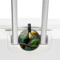 thumbnail image 3 of Toucan Set of 2pcs PU Leather Round Suitcase Tags with Privacy Cover and Name ID Tag - Ideal for Travel Luggage, Handbags, Backpacks, School Bags, 3 of 6