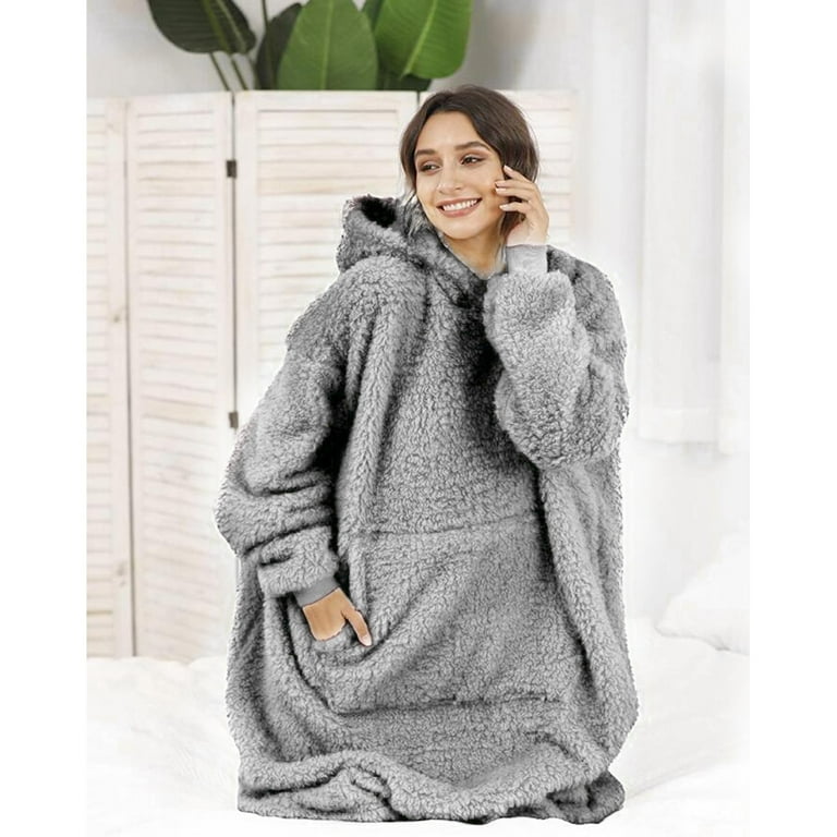 Teddy Fleece, Oversized Blanket Hoodie