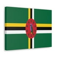 thumbnail image 3 of Dominica Country Flag Canvas Vibrant Wall Art Unframed Home Decor, 3 of 13