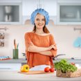 thumbnail image 3 of CTIRCHIU Practical Chef Hat Breathable Chef Mesh Hat Chef Supplies Chef Accessory for Kitchen Restaurant (Sky-blue), 3 of 8