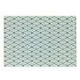 thumbnail image 1 of Antique Cutting Board, Curvy Wavy Lines and Oval Shapes with Delicate Knots Simplistic Design, Decorative Tempered Glass Cutting and Serving Board, Small Size, Slate Blue and White, by Ambesonne, 1 of 1