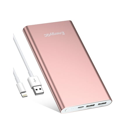 Poweradd 12000mAh Power Bank Dual USB Ports External Battery Portable Charger for iPhone iPad Samsung Cellphone