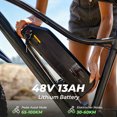 thumbnail image 2 of Electric Mountain Bike for Adults,750W Motor,26"*4.0 Fat Tire Ebike with 48V 13Ah Removable Battery,Black, 2 of 8