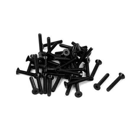 

Uxcell M3x20mm 10.9 Carbon Steel Countersunk Head Hex Socket Screw Black (50-pack)