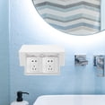 thumbnail image 4 of MOKKHNB 2Pcs Waterproof White Socket Cover for Wall Outlet Protection in Bathroom Kitchen and Home, 4 of 8
