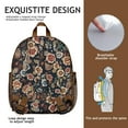 thumbnail image 5 of Boho Floral Students Backpack - Tropical Bloom and Blossom Design with Water-Repellent Oxford Fabric, Comfortable Dual Shoulder Support for School and Travel, 5 of 6