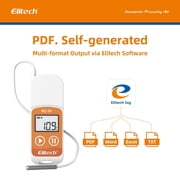 Elitech Temperature Data Logger Reusable Recorder with Extra External Sensor, 10 Pack