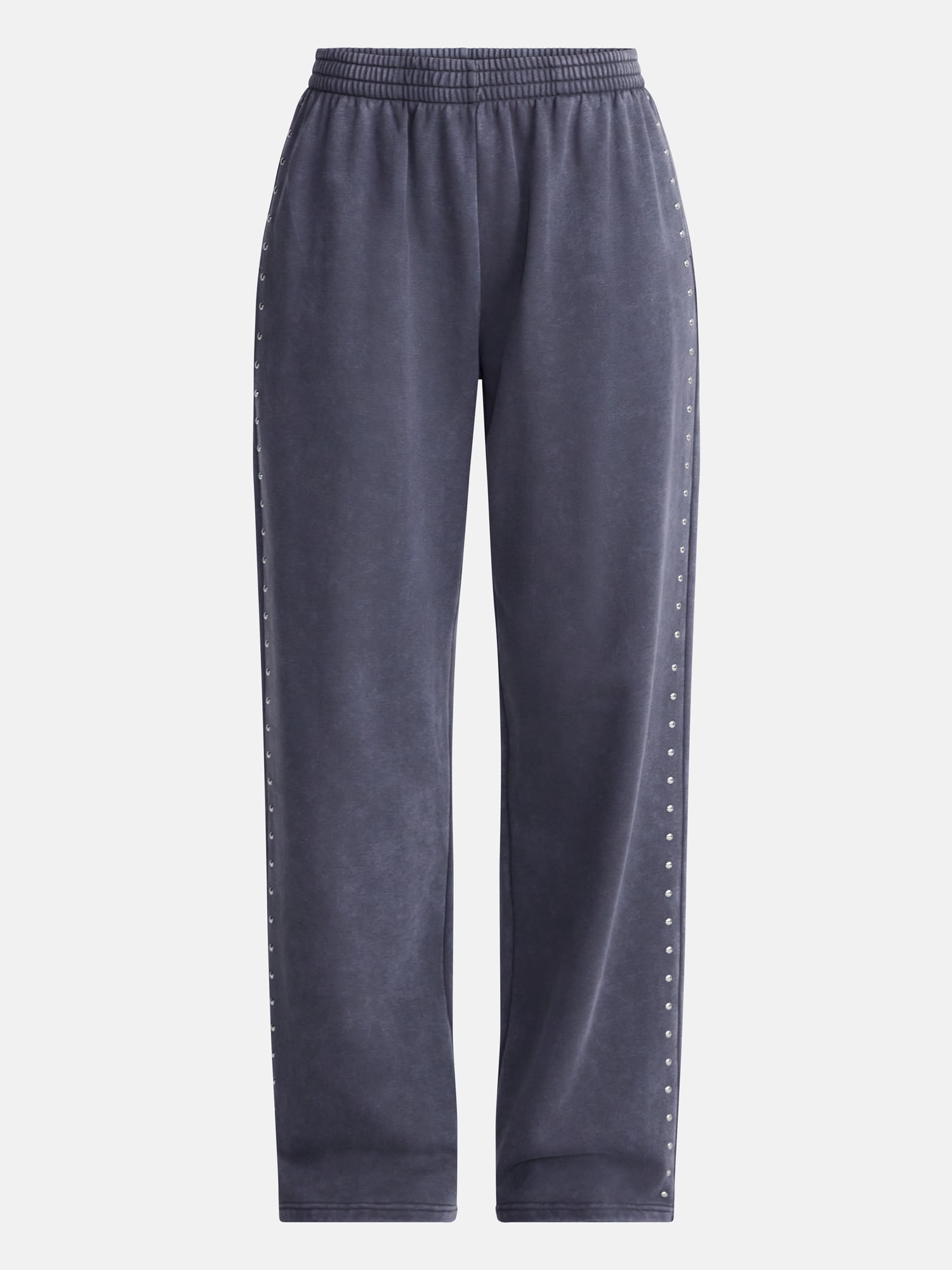 No Boundaries Mineral Wash Studded Sweatpants, 31" Inseam, Women's XXS-XXL