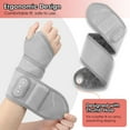 thumbnail image 5 of Cordless Heating Pad Red Light Therapy Wrap with 3000mAh Battery, Extra Long Heating Strap Heated Wrist Brace for Hand Relief Red Light Heating Pad for Wrist, Arm, Knee, Leg, Ankle,Light Gray, 5 of 10